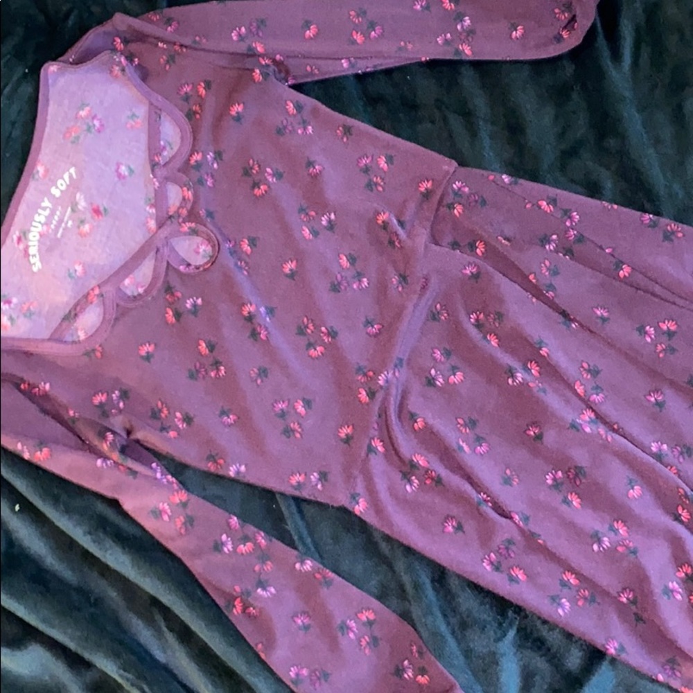Aeropostale maroon floral dress